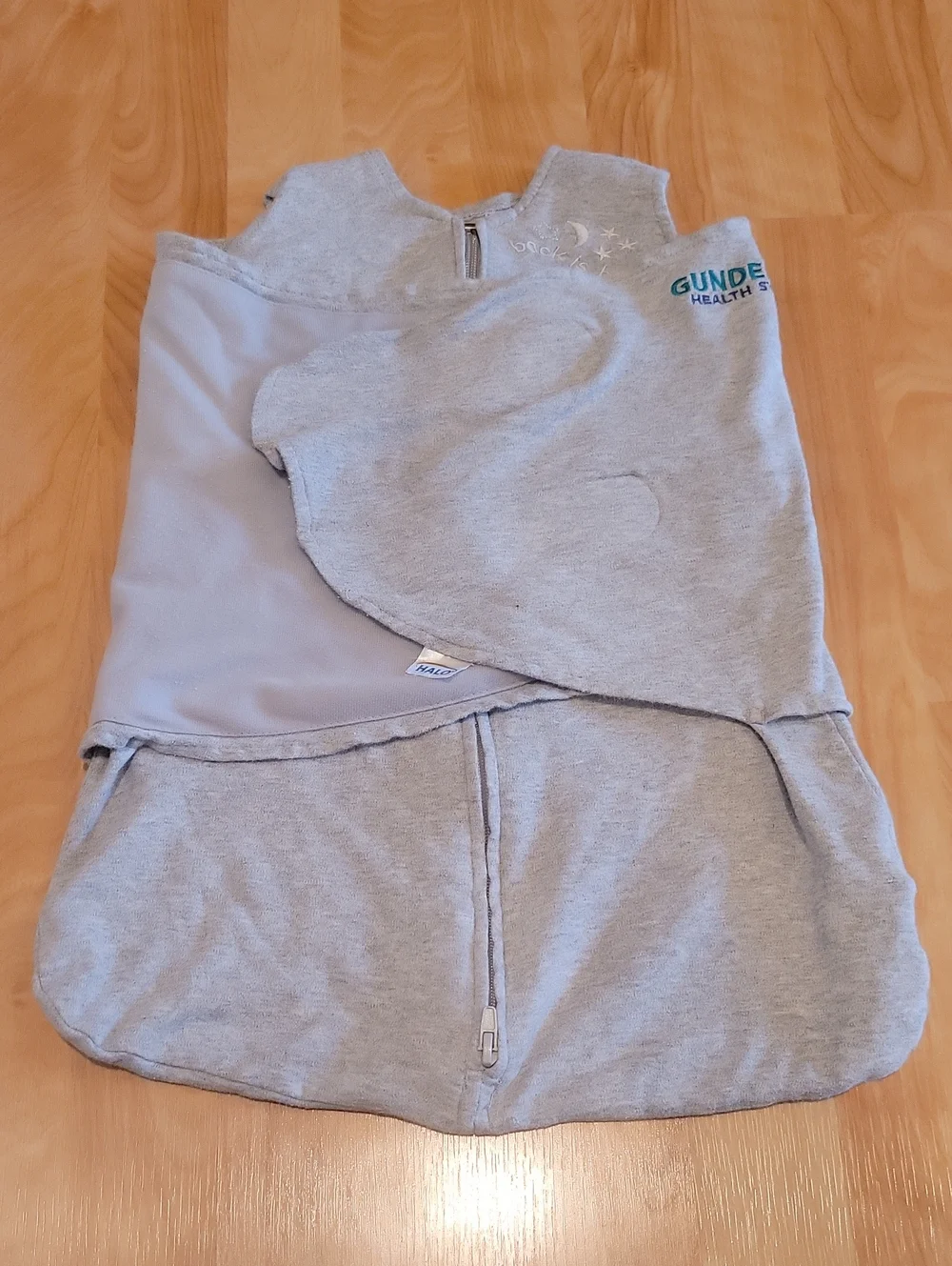 Halo Sleep Sack Swaddle Cotton Grey Newborn Size 0-3 Months